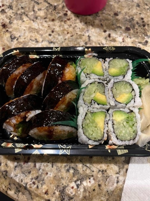 Avocado & Cucumber Roll.