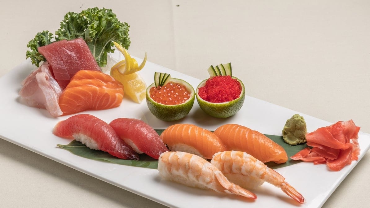 Sushi & Sashimi Combo Lunch.