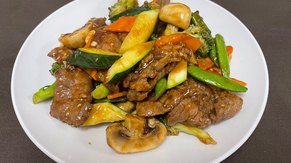 Beef With Mixed Vegetables.