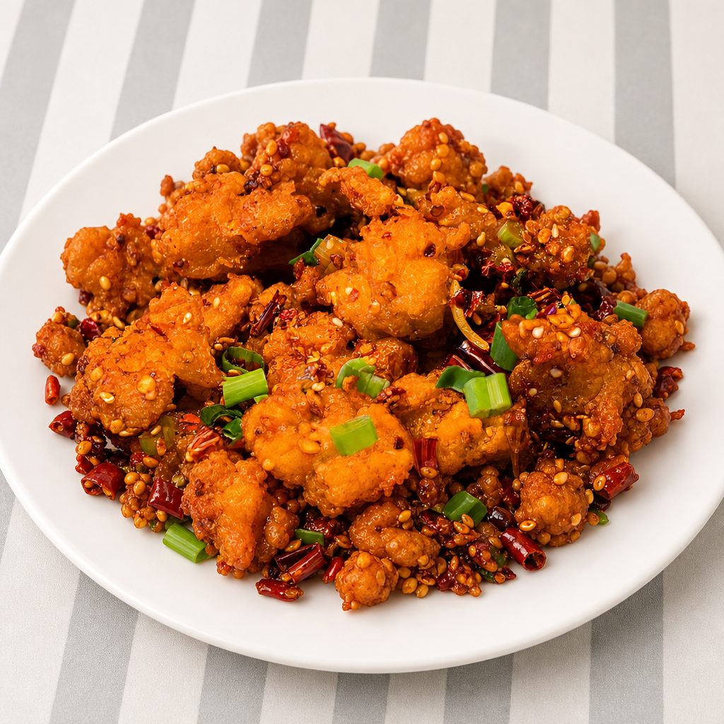 Crispy Spicy Chicken (辣子鸡丁).
