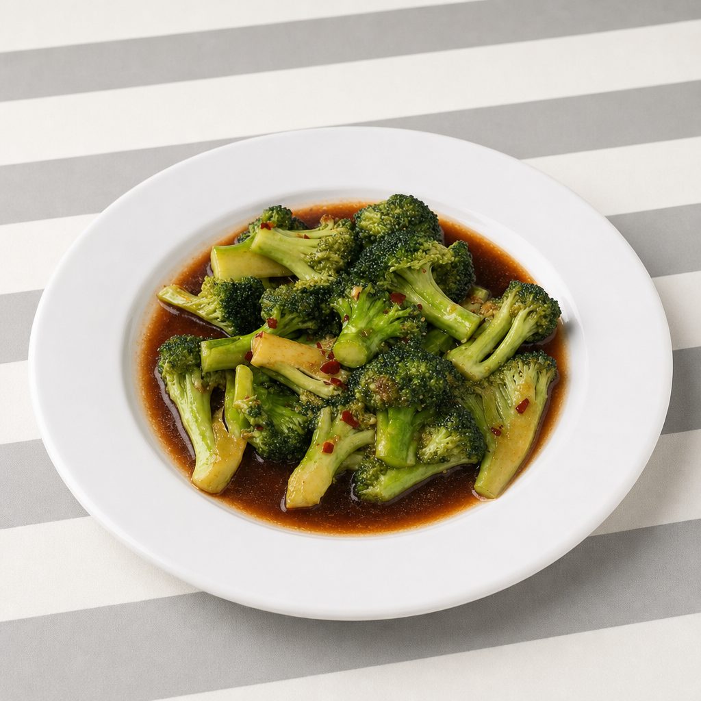 Broccoli with Garlic Sauce.