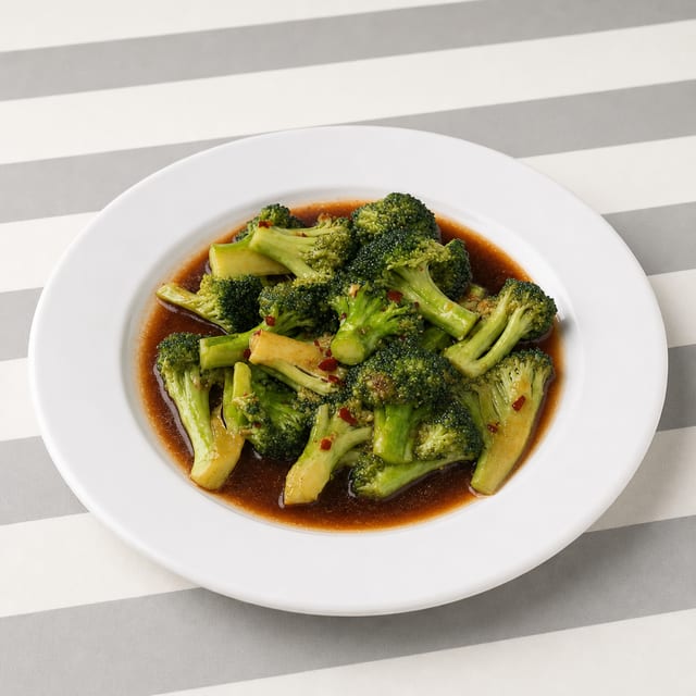 Broccoli with Garlic Sauce.