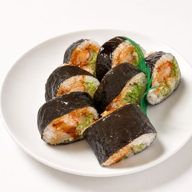 Tempura Roll (Shrimp, Chicken or Salmon).