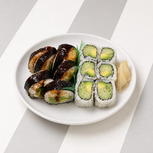 Avocado & Cucumber Roll.