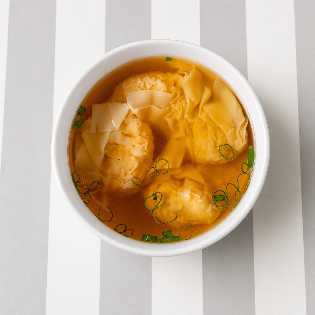 Classic Shrimp Wonton Soup.