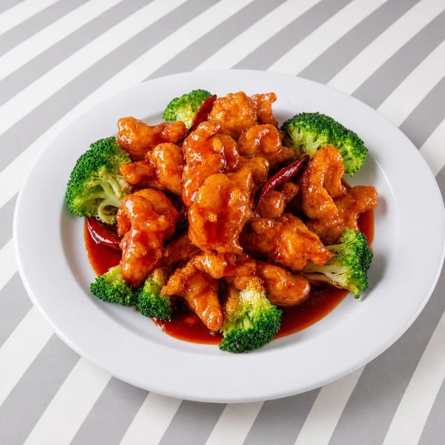 Sweet & Sour Chicken.
