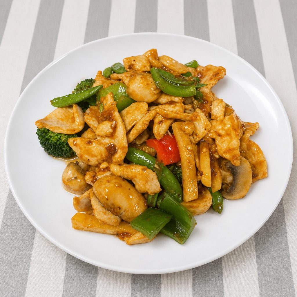 Chicken With Mixed Vegetables.