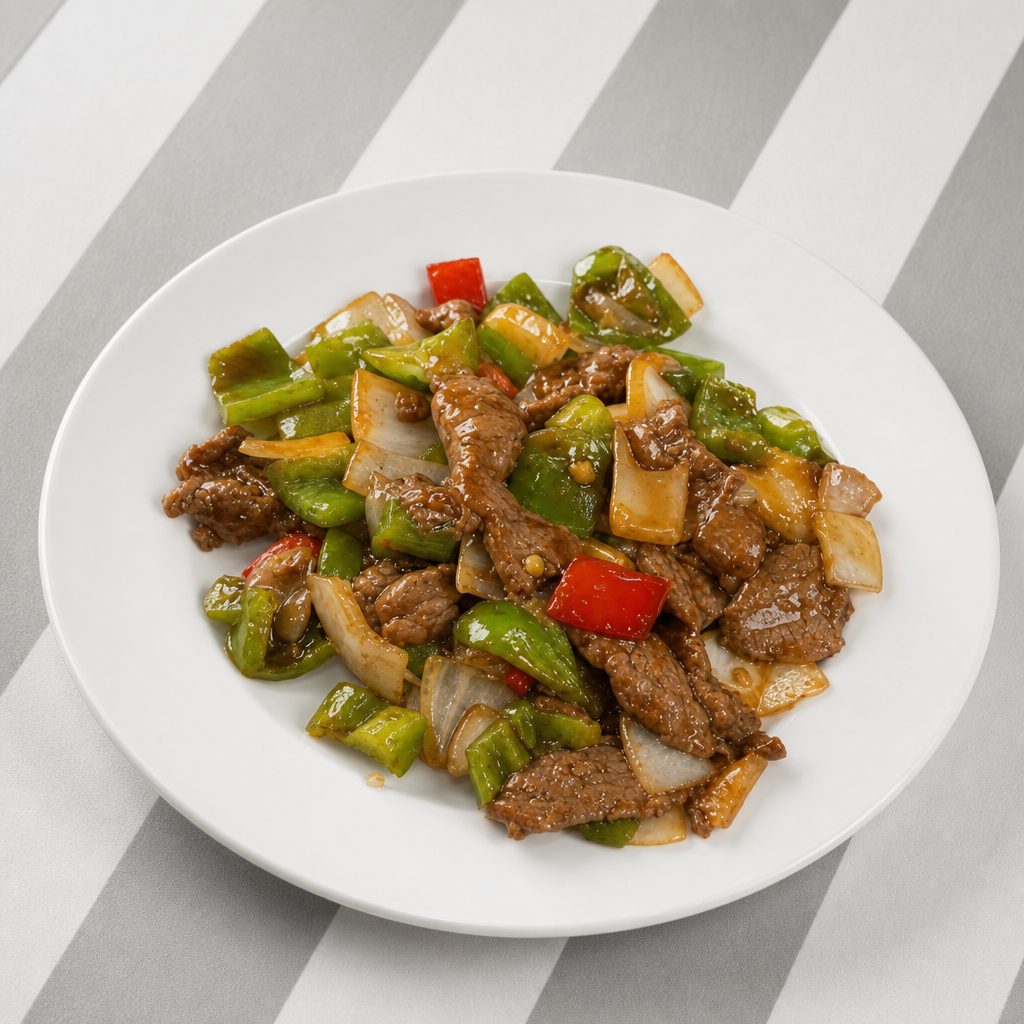 Pepper Steak With Onion.