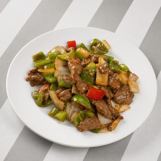 Pepper Steak With Onion.