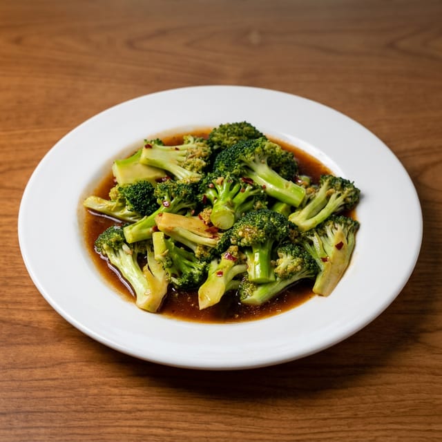 Broccoli with Garlic Sauce.