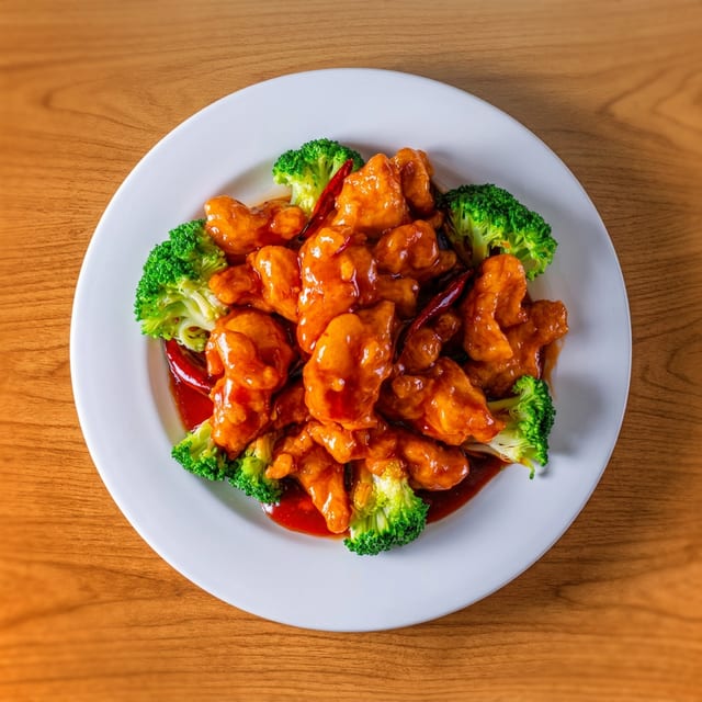 Sweet & Sour Chicken.