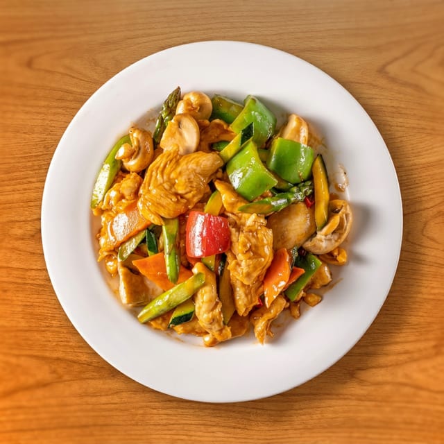 Thai Basil Chicken.