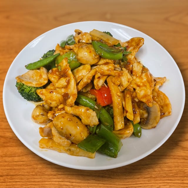 Chicken With Mixed Vegetables.