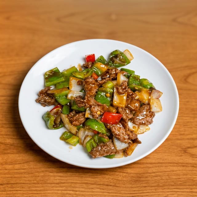 Pepper Steak With Onion.