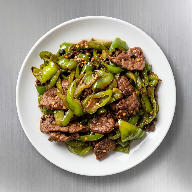 Hot Pepper with Beef (辣椒牛肉).